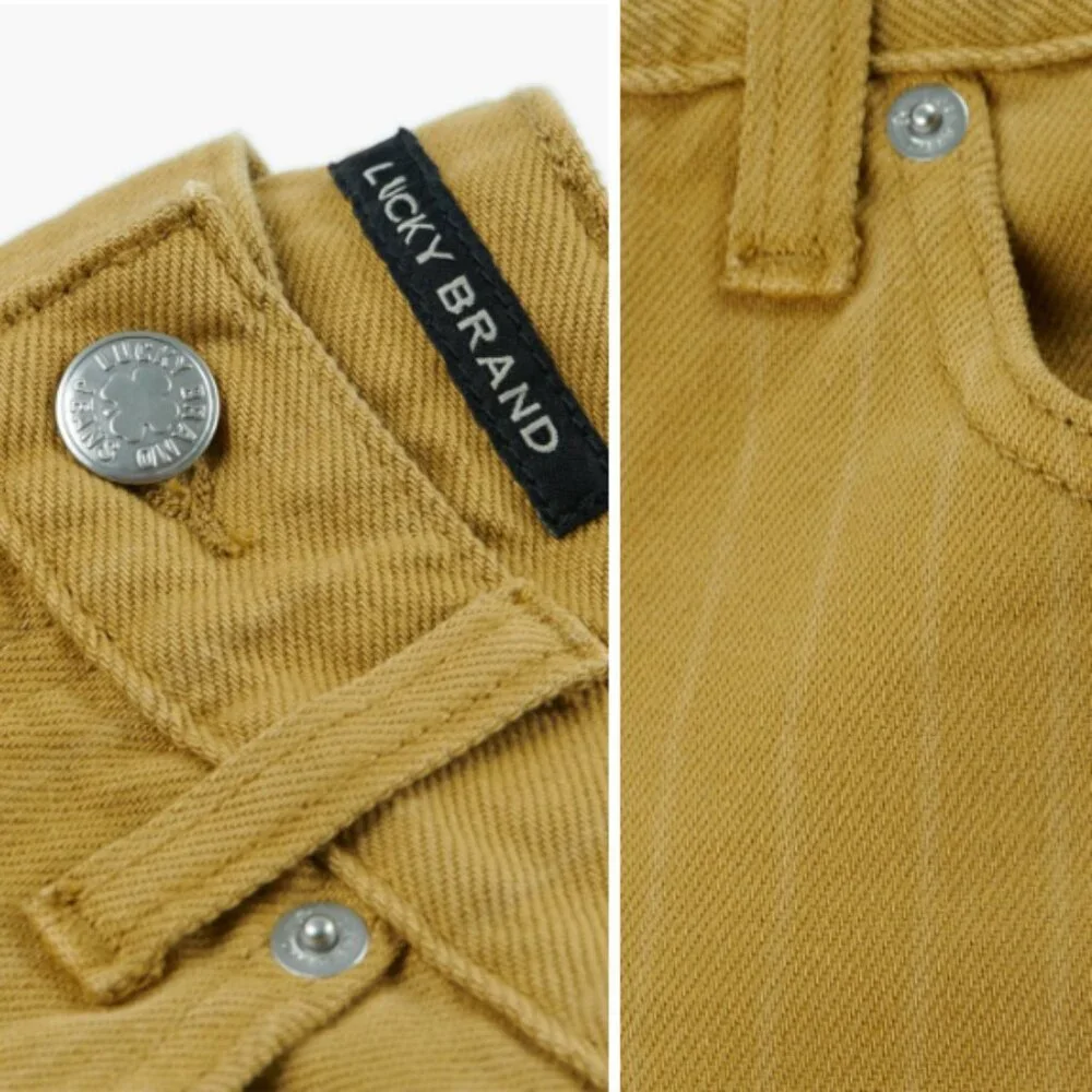 Lucky Brand Mid Rise Crop Wide Leg Jean Color Bronze Mist Size 30 - Picture 3 of 16